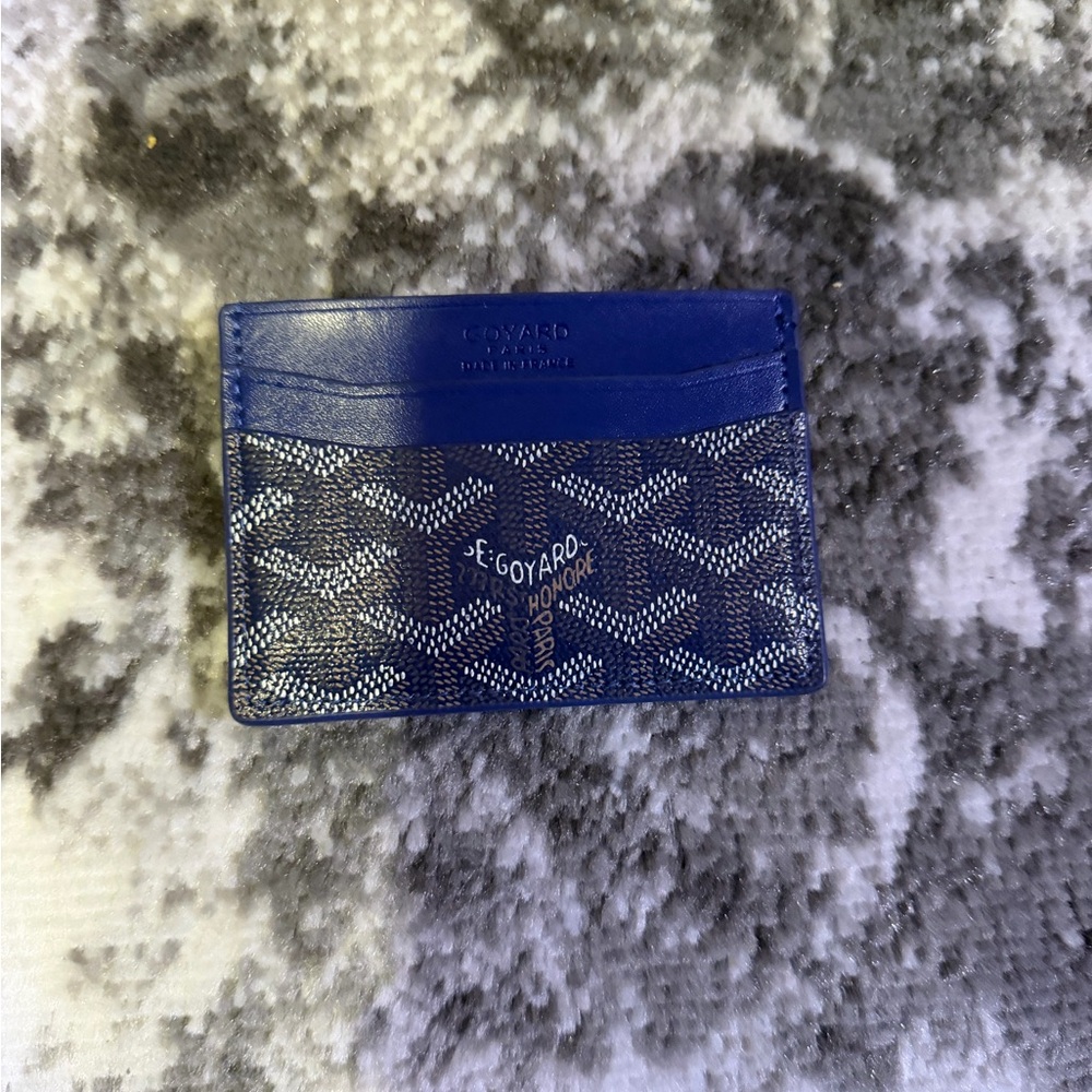 Goyard Navy Card Holder